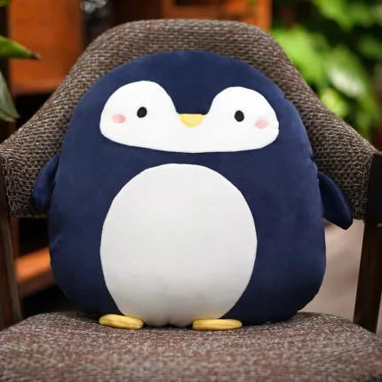 penguin Кэндис Го плюшевая игрушка мягкая кукла мультфильм животное лев панда динозавр Пингвин Омар подушка в форме Кита Подушка перед сном друг 1 шт - Цвет: penguin