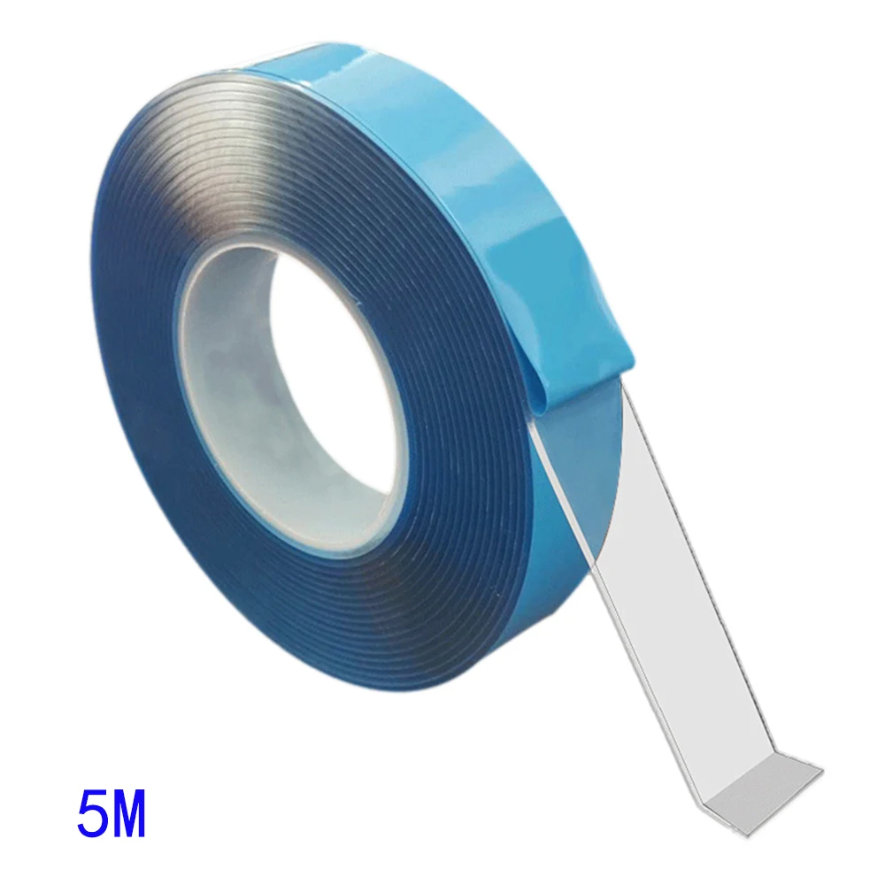 5m thick 2mm 1/2/3/5 м многоразового использования, Не оставляющий следов надежный дизайн нано лента-липучка «Magic Tape» Многофункциональный Двусторонний Скотч моющийся с адгезионным покрытием лента для герметизации клейкая лента «скотч» лента - Цвет: 5m thick 2mm
