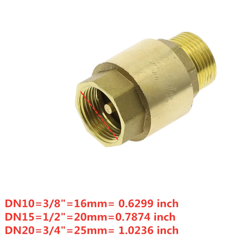 de Retenção Vertical, non-Return, 1 2 