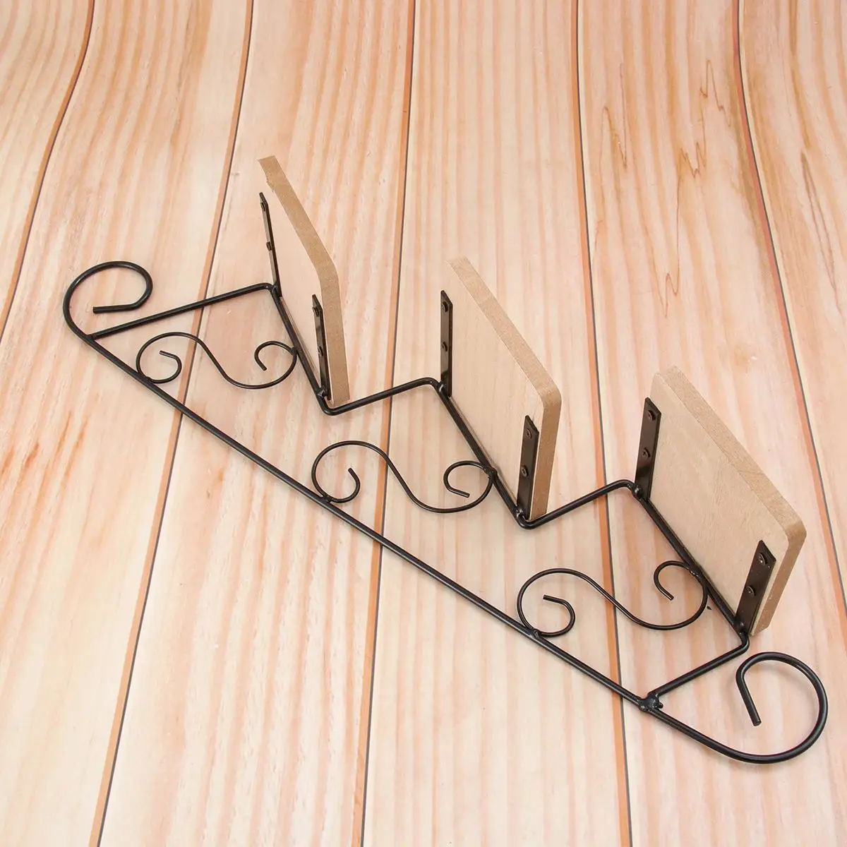American Rural Creative Staircase Wall Hanging Decor Creative Rural Style Simple Stair Flower Shelf Shape Household Shelf A50