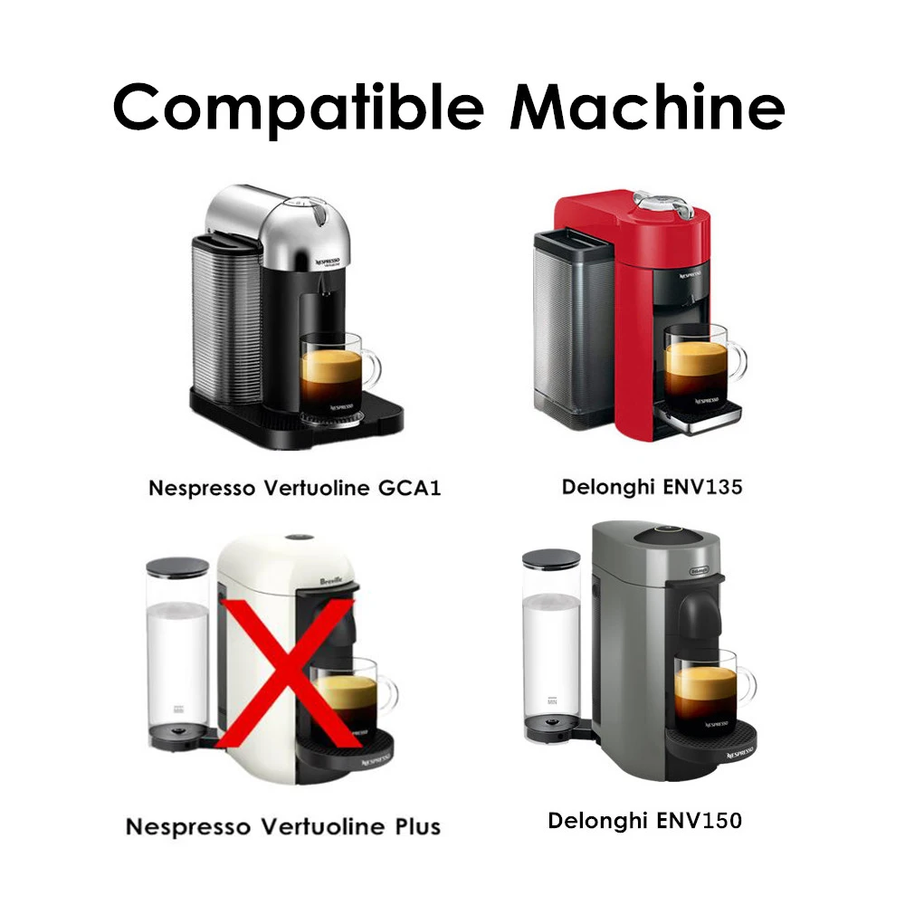 20 упаковок одноразовые Nespresso Vertuo многоразовые капсулы 150 мл фильтры для Nespresso Vertuoline Delonghi алюминиевые уплотнения фольги