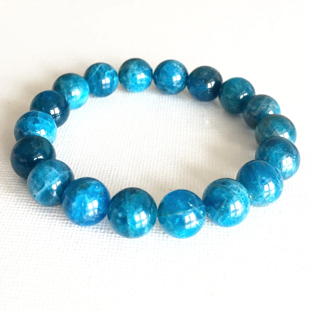 

MG0801 Men`s 10 mm AAA Grade Apatite Essential Oil Diffuser Bracelet Mystic Gemstone Yoga Wrist Mala Bracelet