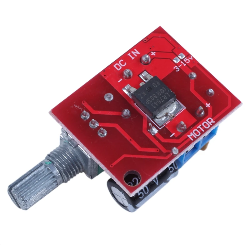 Мини DC контроллер скорости ШИМ 3V 6V 12V 24V 35VDC 90W 5a переключатель управления
