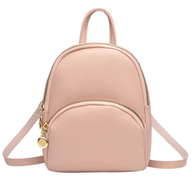 

Women Mini Backpack Solid Color Backpack for 2019 Female Shoulder Bags Ladies Mobile Phone Purse for Teenage Girl Gift