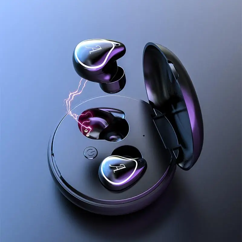 

A4 TWS Earphone bluetooth Wireless Gaming Headset 8D HiFi Stereo Touch Control Binaural Earbuds with Charging Case