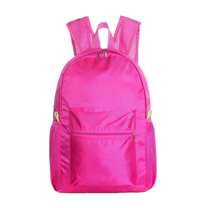 

Outdoor Unisex Hiking Traveling Foldable Bag Waterproof Nylon Softback Huge Capacity Backpack with Zippered Layers