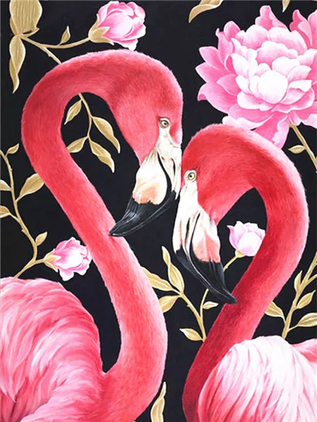 

NEW 5D Diamond Painting Flamingo Diamond Painting Kit Full Circle Diy Diamond Embroidery Decorative Painting