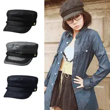 Женская Классическая Армейская военная шляпа на пуговицах, хлопковые уличные шапки, новые BDHAT0076