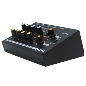 

4 / 8-Channel Mini Mixer 4-Channel Line Mixer Reverb Audio Mixer EU plug