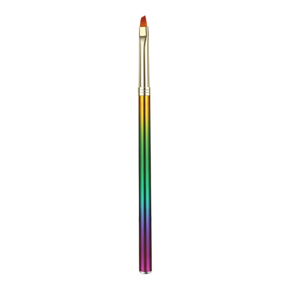 Серебристый Nail Art Pen Pull Pen Paint Pen Nail Brush Transparent Rod Three Pull Pen Set Beautiful Women - Цвет: Серебристый