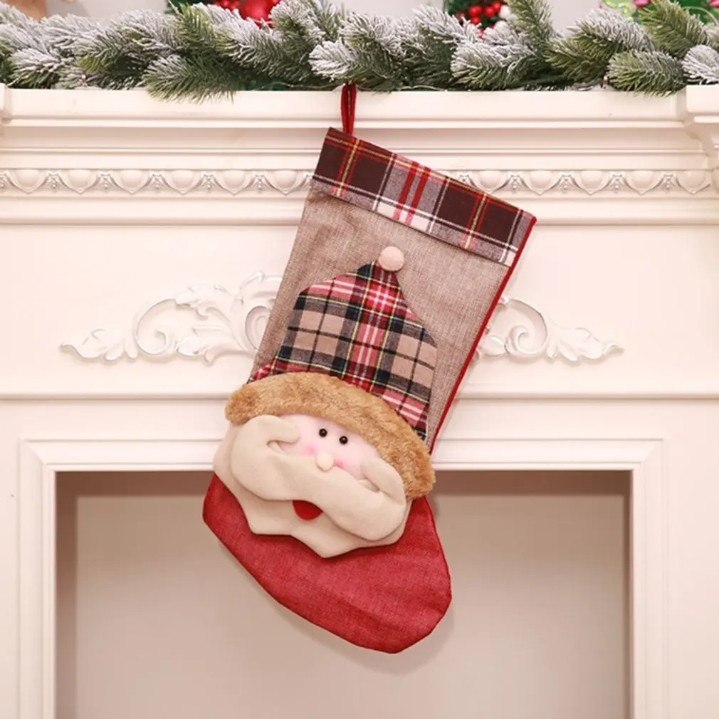 Christmas Socks Christmas Tree Decorations Christmas Socks Hanging Christmas Old Man Snowman Gift Bag