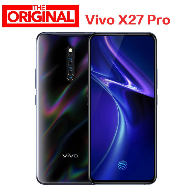 

Stock new Vivo X27 Pro Mobile Phone 2019 Elevating Camera 6. 7" Front 32MP Rear Camera 8GB 256GB Octa core Screen Fingerprint 4G
