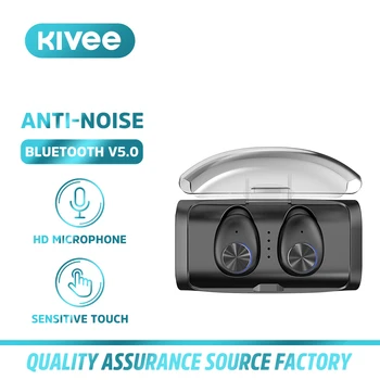 

KIVEE TWS 03 Wireless Bluetooth Earphone 5.0 Sports HiFi Bass Stereo music earbuds Headset With microphone 2600mAh Long standby