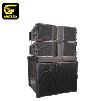 

Goldensoil audio line array speakers KARA double 8 inch line array speakers audio KARA & SB18 system sound