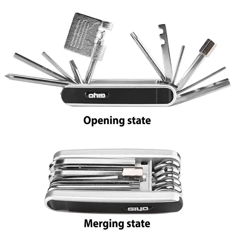 

13 in 1 Folding Spanner Bicycle Bike Foldable 2 / 3 / 4 / 5 / 6 mm Hex Key Wrench Tool Sets Kits Bike Bicycle Repairing Tool