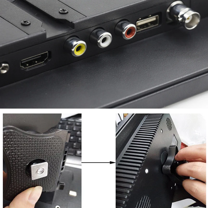  High Quality 10.1 inch LCD Monitor BNC HDMI VGA Interface Gaming Computer PS3/PS4 CCTV HD Portable 