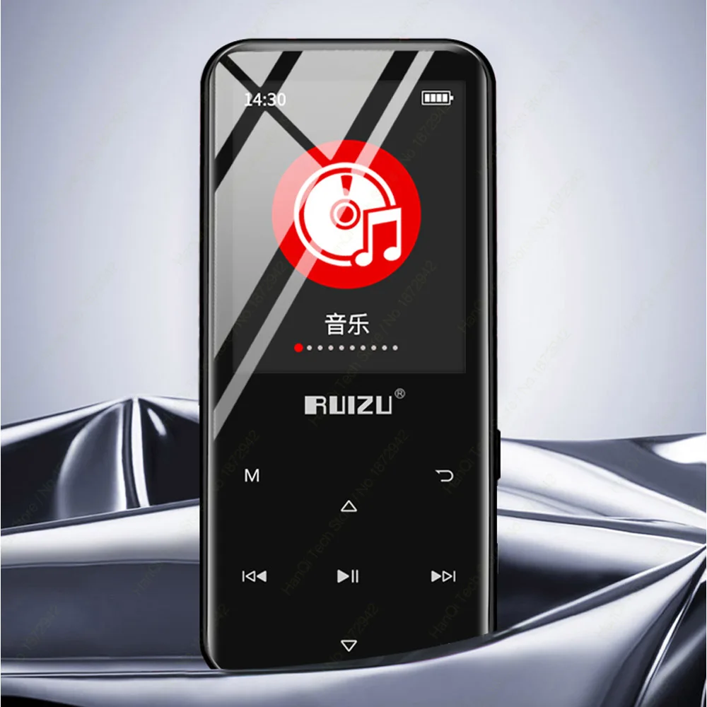 Ruidu D19 Bluetooth 4,0 MP3 плеер без потерь 16 ГБ Портативный Аудио Walkman с fm-радио электронная книга запись шагомер MP3 музыкальный плеер