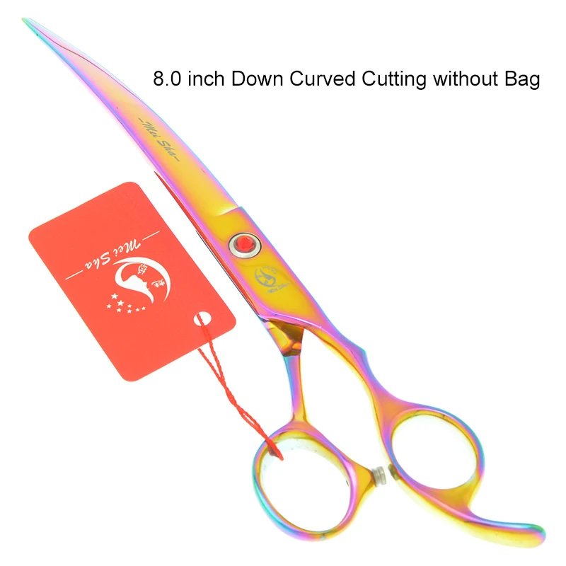 HB0298 no bag 8," Японский стальной профессиональный набор ножниц для груминга домашних животных ножницы для стрижки собак 7,5" филировочные инструменты для стрижки волос собак Tesoura HB0291 - Цвет: HB0298 no bag