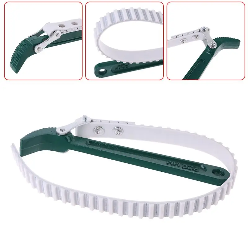 " Регулируемый масляный фильтр ремень нескользящий гаечный ключ с резиновым ремешком инструмент для ремонта автомобиля