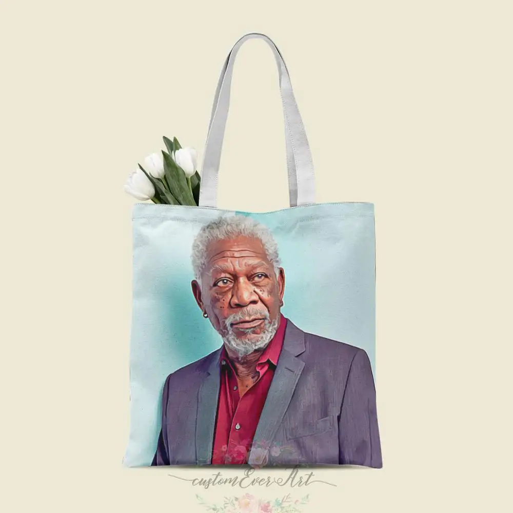 Morgan Freeman сумка на заказ холщовые сумки-шопперы для женщин учителя Сумки день