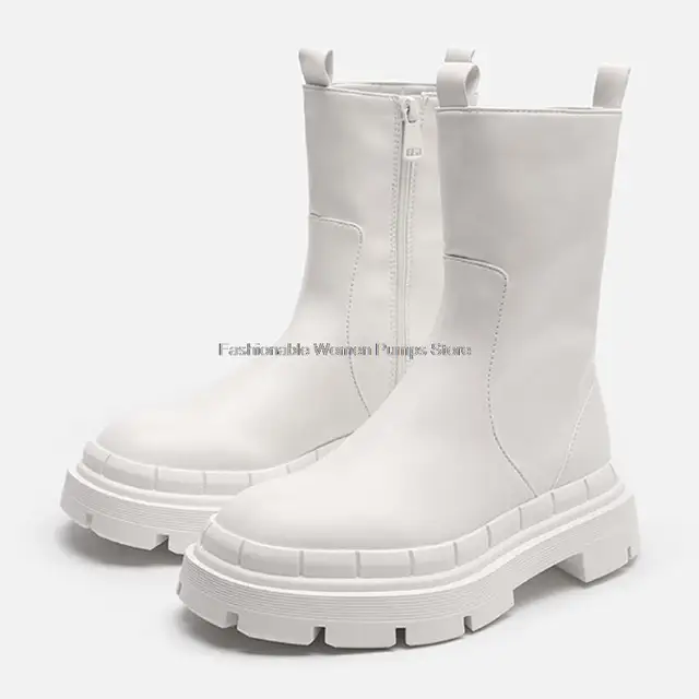 Botas de diseñador de marca BV para mujer, de fondo grueso Botines Chelsea,  botines cortos, zapatos de otoño e invierno, novedad de 2021|Botas hasta el  tobillo| - AliExpress