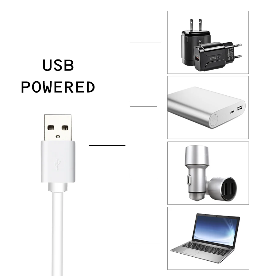 Светодиодная гибкая лента для зеркала макияжа 5 в USB|Подсветка туалетного