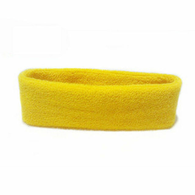 Cotton Sweatband Headband for Men Women Unisex Yoga Hairband Gym Stretch Head Bands Strong Elastic Fitness Basketball Band