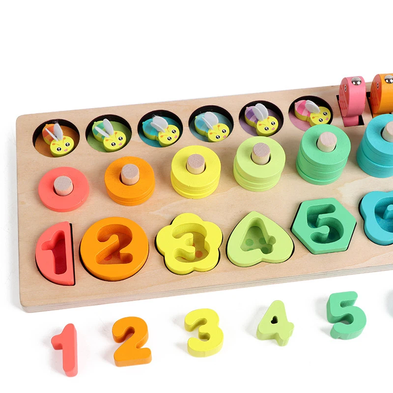 5в1 обучающая математическая игрушка/магнитная рыболовная игрушка/Цветная