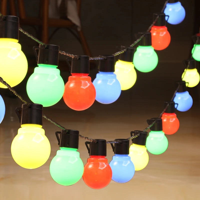 Outdoor String Edison LED Bulb IP44 Transparent Colorful Romantic Atmosphere Holidays Decorative