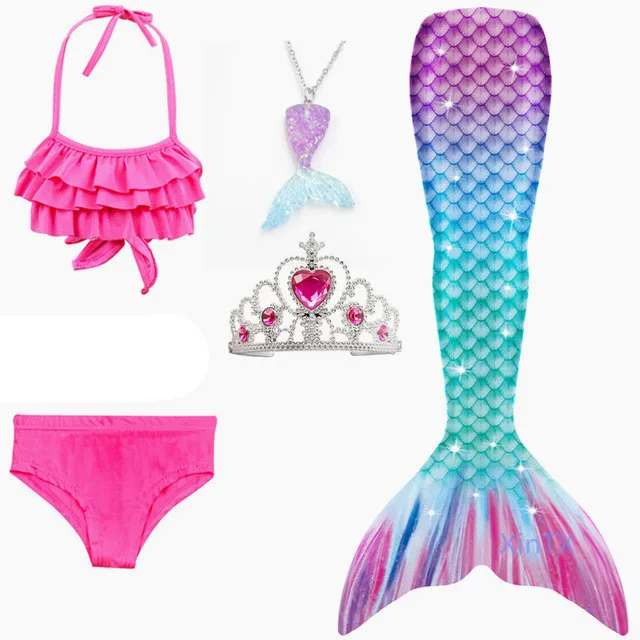 mermaid 3 piece swim set