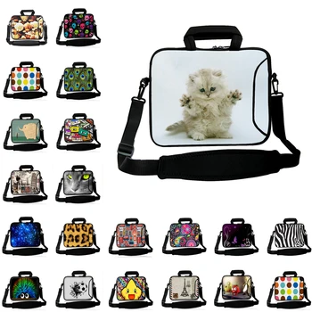 

Neoprene Laptop Bag Messenger Handle Briefcase Computer Accessories 10 12 13 14 15 17 15.6 inch Notebook Chromebook Case