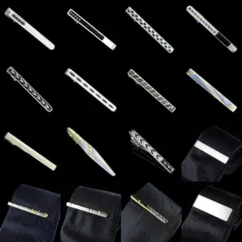

New Quality Plated Men's Wedding Tie Clip High-end Brand Luxury Design Exquisite Pattern Crystal tie clip gemelos bouton manchet