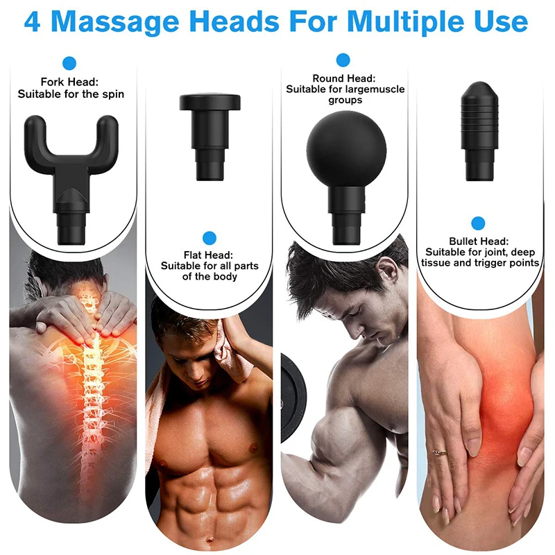 New Electronic Muscle Massage Gun Professional Body Massager Deep Muscle Relief Massage Gun Muscle Relaxation Gun Pain Relief