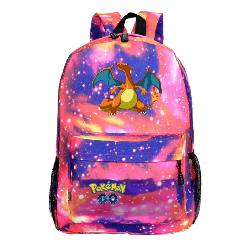 A3 Plecak аниме рюкзак Пикачу сумка для ноутбука холст Sac Dos Mochila Pokemon 19-22 школьные сумки для девочек-подростков - Цвет: A3