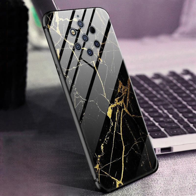 Для Nokia 9 PureView чехол из закаленного стекла «Планета космос» чехол из стекла для Nokia 9 Pure View Nokia9 PureView Coque Shell