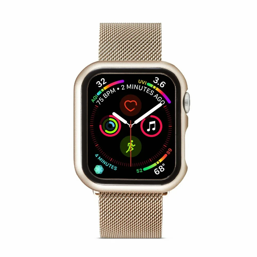 Силиконовый защитный чехол для apple watch 44/40 мм чехол Модный Бампер анти-осенняя Защитная крышка для iWatch серии 5 4 наручные часы