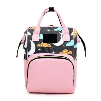 

New Diaper Bags Travel Fashion Print Mummy Bag Portable Large Capacity Waterproof Backpack Multi-function Backpack