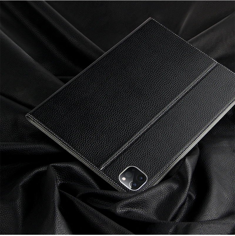 Genuine Leather Stand Cover For Ipad Pro 11 12.9 Pro11 Pro12.9 2020 Released Cowhide Case