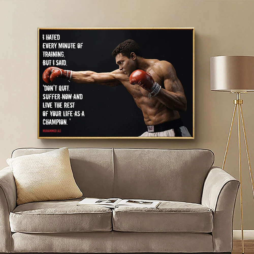 Muhammad Ali Art Print Boxing Sporting 60s 30cm x 21cm 