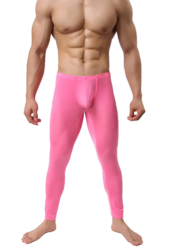 Новые ультратонкие мужские модные сексуальные колготки с низкой талией однотонные теплые леггинсы повседневные удобные Стрейчевые брюки