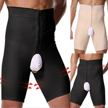 Корректирующее белье, для мужчин, для коррекции фигуры, для мужчин, боди с высокой талией, для живота, Четырехсторонние шорты, для боди, штаны, леггинсы, под брюки Gh4