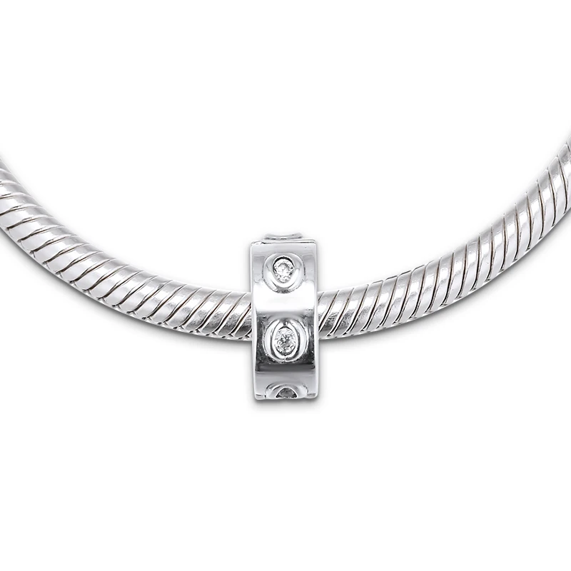 DIY Подходит для Pandora шармы браслеты сверкающие короны O бусины стерлингового серебра 925-ювелирные изделия