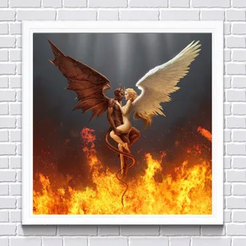 

5D Diy Diamond Cross Stitch Kit Full Round Diamond Character Angel Mosaic Pattern Gift Diamond Embroidery