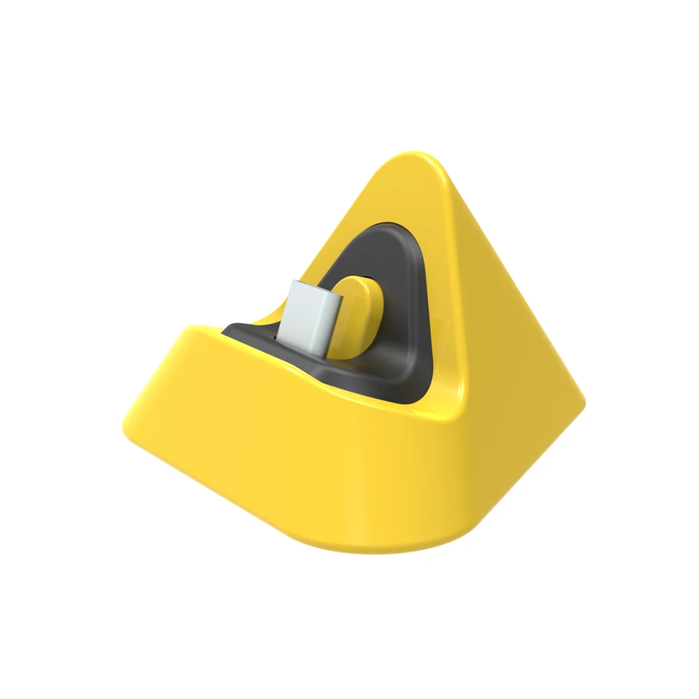 Запасная Поддержка защиты цепи Универсальная Портативная стабильная легкая зарядная док-станция mini type C порт для выключателя Lite - Цвет: Yellow