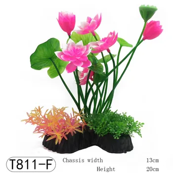 

Fish Tank Landscaping Simulation Branches Lotus Flower Artificial Tree Aquarium Fake Tree Decor Bonsai Trees Decoration