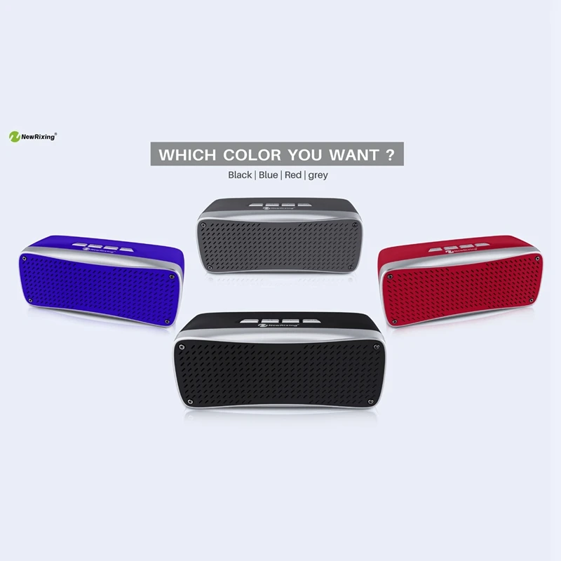 Newrixing Nr-2033 Bluetooth динамик открытый Ipx4 водонепроницаемый беспроводной стерео портативный динамик
