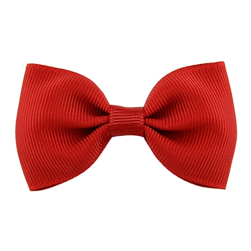 20pcs/Pack Mixed Color Baby Girls Hair Accessories Bow Hair Clips Candy Color Grosgrain Ribbon Bowknot Hairpins