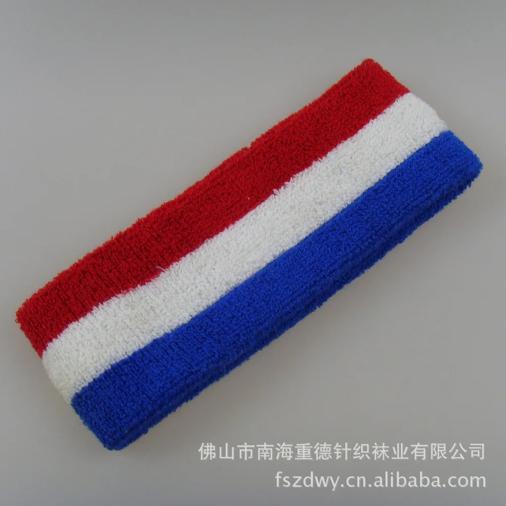 

Stripes Color Headband Processing Customizable Logo