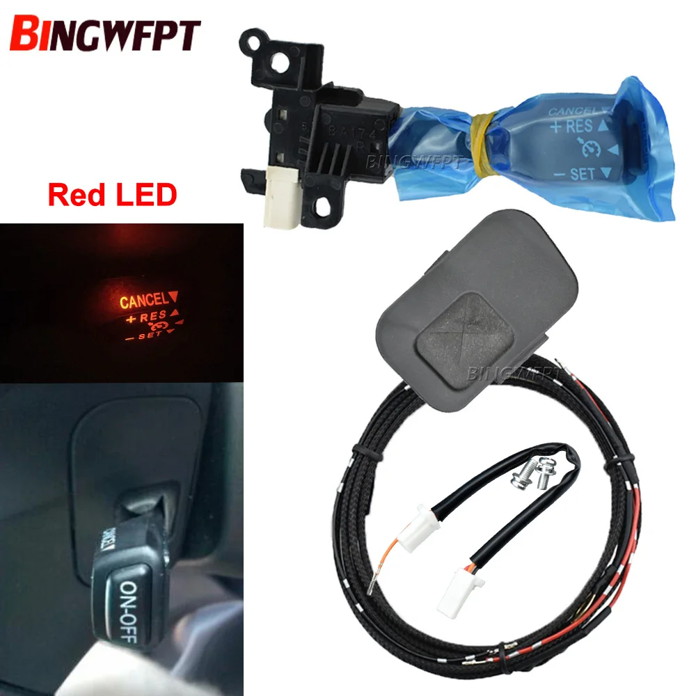 

Переключатель круиз-контроля для Toyota Corolla 84632-34011, 8463234011, 84632-34017, красный светильник с пылезащитной крышкой