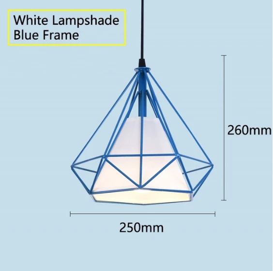 Modern Pendant Light Black Iron Hanging Cage Vintage Led Lamp E27 Industrial Loft Retro Dining Room Restaurant Bar Counter - Цвет корпуса: 2